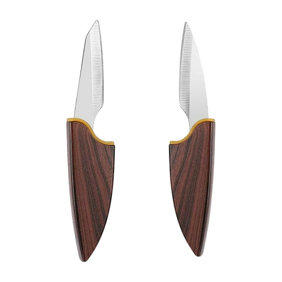 BallsFHK 2 In 1 Wooden Handle Paring Knife, Sharp Fruit And Vegetable Knife For Kitchen, Party, Travel And Outdoor