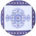 thumbnail image 1 of Ahgly Company Indoor Round Persian Blue Traditional Area Rugs, 4' Round, 1 of 4
