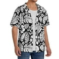 thumbnail image 2 of Goofa Tropical Leaves Printed Men's Casual Short-sleeved Shirt,Lightweight Breathable Button-down,Summer Casual men's top,Versatile Fashion shirt-3X-Large, 2 of 7
