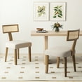 thumbnail image 4 of Gymax Set of 4 Dining Chairs Armless Side Chairs w/ Curved Rattan Backrest for Kitchens, 4 of 10