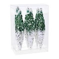 thumbnail image 1 of 6 piezas de adornos colgantes navideños brillantes y decorativos, ligeros Verde Blanco, 1 of 9