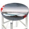 thumbnail image 3 of Daiia 3d Lighthouse in the Surf Stool Covers Round,Round Bar Stool Covers Waterproof Bar Chair Covers Washable Stool Cushion Slipcover for 12-14 Inch Chair-13 inch, 3 of 7