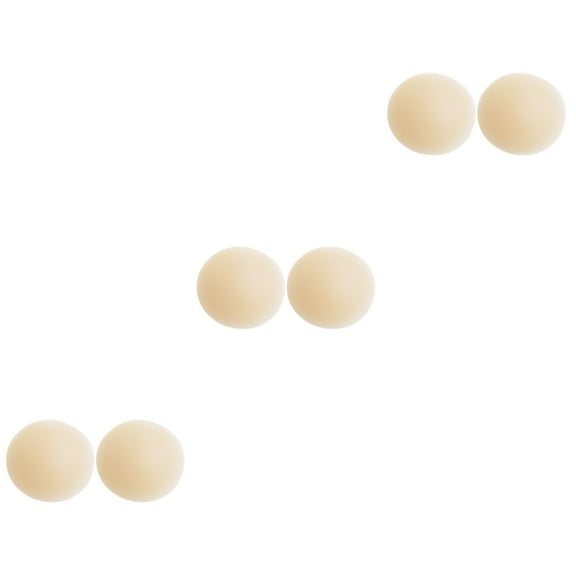 3 Pairs Silicone Stickers Nipples Pasty Pasties Covers Seamless Lady Miss