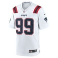 thumbnail image 2 of Men's Nike Keion White  White New England Patriots  Game Jersey, 2 of 3