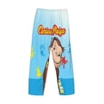 thumbnail image 5 of Mens Curi-ous Monkey Geor-gia Pajama Pants Lounge Pants Super Soft Pajama Bottoms with Pockets Drawstring, 5 of 8