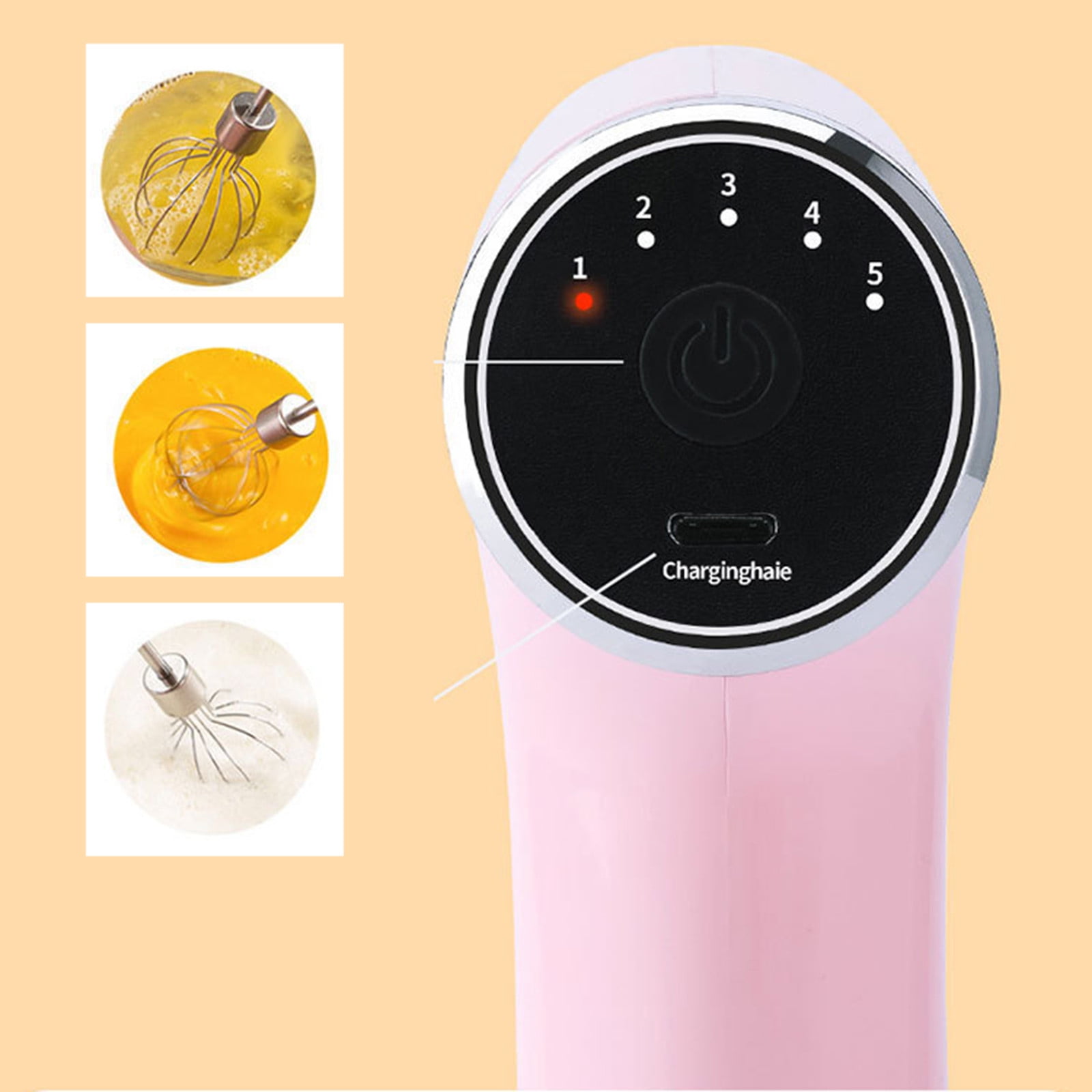 Ergonomic Whipping and Mixing Device Miniature Food Processor Electric Eggs Beater Whisk Hand Mixer Space Saving Kitchen Gadget