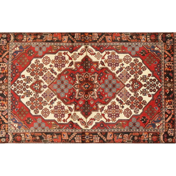 Ahgly Company Indoor Rectangle Traditional Red Persian Area Rugs, 2' x 5'
