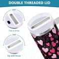 thumbnail image 5 of 30oz Valentine''s Day Heart Stainless Steel Vacuum Insulated Tumbler Superior Drinking Cup with Lid and Straw,Insulated Cup for Water, Iced Tea or Coffee Smoothie 21342899, 5 of 6