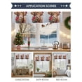 thumbnail image 6 of Valances for Windows Highland Cattle Christmas Poinsettia Flower Rod Pocket Short Curtain for bathroom living room bedroom Winter Snow Seamless 1 Panel 54x18in, 6 of 7