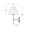 thumbnail image 3 of Globe Electric 91007794 Clarissa 15" Tall Wall Sconce - Black, 3 of 7