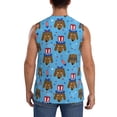 thumbnail image 4 of Haiem Men's Cute Puppy Print Tank Tops Summer Sleeveless Cut Off Workout T-Shirts Fitness Vest Athletic Undershirts-Large, 4 of 8