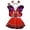 Red, variant on Toddler Girls Sleeveless Floral Dress with Carnival Outfit for Stage Show Kindergarten Play Kids Dresses for Girls 2-3 Years