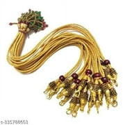 Zari Back Rope Dori Necklace Latkan Multi Strand Connector Jewellery Making 12pc