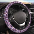 thumbnail image 6 of KLL Car Steering Wheel Cover, Universal 15 inch, Soft Elastic and Comfortable,Car Accessories Decorations-Skull colorful mushroom rainbow, 6 of 7