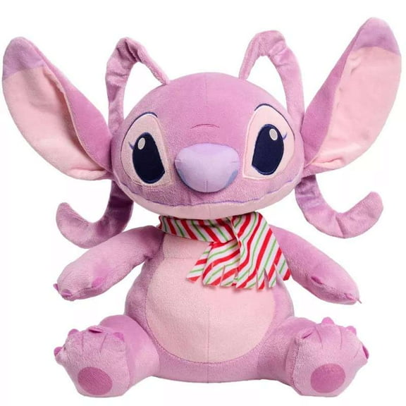 Disney Stitch Plush Large 12" Pink Angel Alien Stuffed Animal Plush Pal