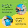 thumbnail image 4 of Ballast Travel Pillow PRO – Neck Pillow for Airplane, Compact Travel Pillow for Beach & Traveling, Enjoy Relaxation Wherever You Go (Tropical Blue), 4 of 7