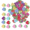 thumbnail image 3 of 150Pcs Buttons Wood Cartoon Strawberry ColorPainted Printing DIY Decoration Accessories, 3 of 8