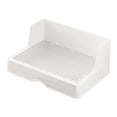 thumbnail image 3 of Bunblic Potty Toilet Pet Pan Hedgehog Splashproof Corner Rabbit Litter Box with Grid Small Grid 12mm, 3 of 5