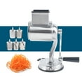 thumbnail image 4 of Mkyiongou Manual Rotary Cheese Grater Vegetable Shredder Slicer Grinder Nuts Mill w/5 Drum, 4 of 10