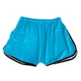 thumbnail image 3 of YYDGH 2 Pack Booty Shorts for Women Letter Printed Yoga Dance Gym Workout Running Active Hot Shorts Loungewear Pajama, 3 of 4