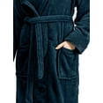 thumbnail image 6 of UVN Long Robes for Women Winter Plush Fleece Hooded Bathrobe Soft Cozy Fluffy Sleepwear Nightgown with Pockets, 6 of 11