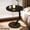 table/Single layer-Black, variant on C Shaped Side Table with 2-Tier Faux Marble Top, White End Table for Sofa Bed, Living Room