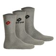 thumbnail image 1 of Calcetines LOTTO 3 Pares de Tenis Unisex, Calcetines Deportivos Terrycloth, Unicolor Gris 35-38, 1 of 4