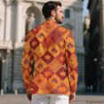thumbnail image 4 of Uourmeti Thanksgiving Mens Blazer Suit Jacket Featuring Turkey Pumpkin, Single-Breasted Regular Fit Polyester for Daily Summer Wear, 4 of 9