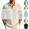 thumbnail image 2 of JTSRKL Mens Linen Short Sleeve Shirts Zip Collared Solid Lightweight Breathable Casual Tees Summer Business Vintage Relaxed Fit Tops Khaki XXL, 2 of 7
