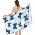 thumbnail image 3 of Butterfly Large Beach Towel - Plush Thick Cotton Pool Towel, Adult Beach Towels, 3 of 16