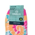thumbnail image 3 of Magellan Outdoors Women's Lodge Socks Aloe Infused Soothing Spa Socks for Women and Men (Pink & Orange Tie Dye, Medium), 3 of 5