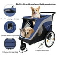 thumbnail image 2 of imerelez 2-in-1 Bike Trailer & Push Cart for Pets - Detachable Bike Hitch & Push Handle Included - Quick Release Wheel, Internal Leash, Storage Bag, Holds Pets Up to 100 lbs, 2 of 9