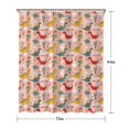 thumbnail image 5 of Pink Cartoon Dinosaurs Clouds Palm Trees Pattern Shower Curtain 72"x84" ,Bathroom Decorative Shower Curtains Set with 12 Hooks,Modern Waterproof Washable Shower Curtain, 5 of 6