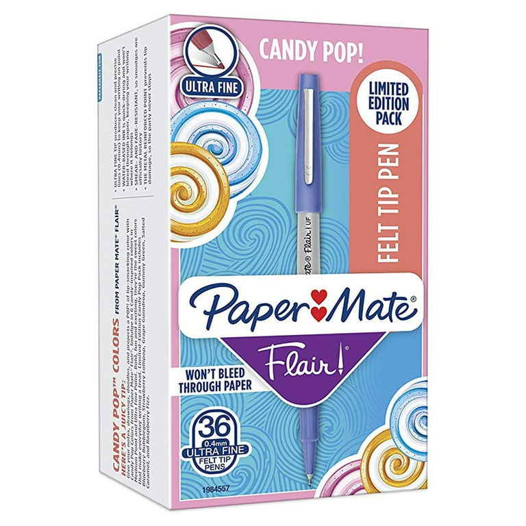 Paper Mate Flair Ultra Fine Sky Blue Turquoise Felt Tip Pens Pack Of 6