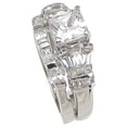 thumbnail image 2 of 925 Sterling Silver Princess Promise Rings for Her Wedding Ring Set Make Great 30Th Birthday Gifts for Women, 2 of 5