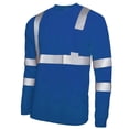 thumbnail image 6 of Mens Class 3 Safety Shirt Long Sleeve High Visibility Reflective Breathable Hi Vis Work Tee Construction Warehouse, 6 of 6