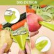 thumbnail image 3 of Universal Peeler Set, 2 Pieces Fruit Vegetable Peelers, Standing Design, Stainless Steel with Rotating Blade, 3 of 5