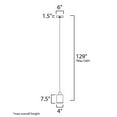 thumbnail image 4 of E20862-75BKGLD ET2 Lighting Nob-7.2W 1 LED Pendant-4 Inches wide by 7.5 inches high, 4 of 5