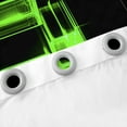 thumbnail image 3 of Erosebridal Green Plaid Curtains for Living Room,Futuristic Cubes 30%-50% Blackout Curtains Set of 2 (38x45),Curtains Pack of 2 (38x45),Buffalo Decoration, 3 of 6