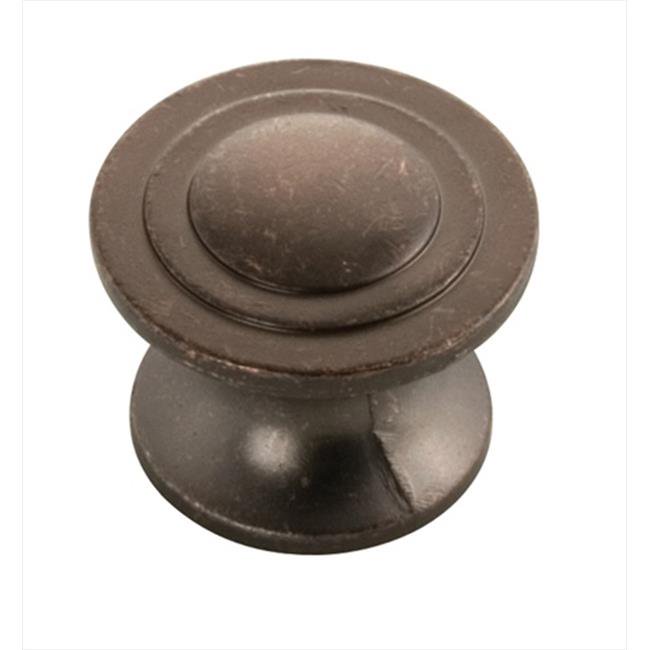 1.25 In. Deco Dark Antique Copper Knob