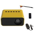 thumbnail image 2 of Mini proyector HD 1080P WiFi portátil Android 6,0 ​​Home Cinema para proyector de vídeo 1080P 2400 lúmenes teléfono inteligente 3D Beamer Sistemas de cine en casa Amarillo Enchufe de EE. UU., 2 of 6