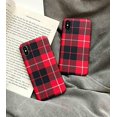thumbnail image 2 of Iphone X Case, Plaid Print Protective Cover Shell, Matte Slim Fit Anti Scratch Shockproof Soft Tpu Bumper Flexible Rubber Gel Silicone Case For Iphone X, 2 of 7