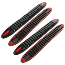 4pcs Car Anti-Collision Bumper Protector Trim Black PVC Sticker Bar Strips Front and Rear Bumper Guard for Cars SUV Pickup Truck