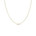 thumbnail image 1 of Collar de Cadena Rolo Redonda JeenMata 18 Pulgadas 1,6 mm Plata de Ley Bañada en Oro Amarillo, 1 of 3