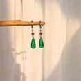 thumbnail image 2 of Anime Howl's Moving Castle Howl Green Earrings Inlaid Artificial Gem Earring For Girl Women Ladies Gift, 2 of 5