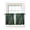 Green, variant on Yellow Blue Vintage Sheer Kitchen Tier Curtains 45 Inch length,Rod Pocket Half Curtains & Drapes,Modern Abstract Art Oil Paiting Light Filtering Cafe Bathroom Window Treatments 2 Pcs 27.5"W x 45"L
