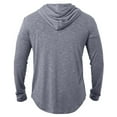thumbnail image 3 of FAIWAD Men's Athletic Hooded Shirts Long Sleeve Workout Lightweight Pullover Tops Casual Running Gym Hoodie, 3 of 7