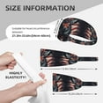 thumbnail image 2 of Modern USA Deer Head Headbands for Women Men, Workout Elastic Sweat Band for Yoga Running Cycling Gym Exercise Non Slip Head Bands for Women's Hair, 2 of 5