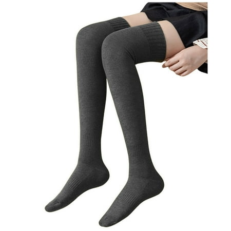 LARUYEKO Women s Solid Color Casual Over the Knee Thick Warm Socks Dolls Lingerie Fist Suit Super Tight Net Cape High Waist Garter Lingerie Tights for Women Line Stockings Stockings Christmas 4