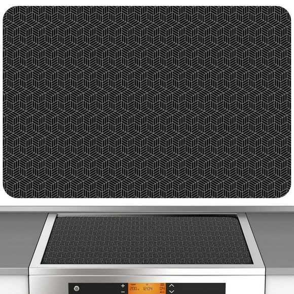 Induction Cooktop Mat Silicone Induction Cooker Covers Heat-resistant Induction Cooktop Protector Mat 30.8×20.5Inch